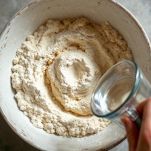 Farina di ceci e acqua