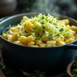 Verza e patate in casseruola