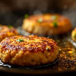 Frittura delle cotolette di ceci