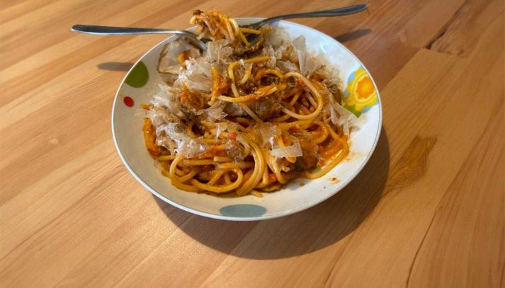spaghetti katsobushi