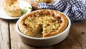 Torta salata di patate dolci e porri