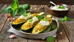 Barchette di zucchine ripiene di ricotta e menta