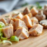 pollo e porri a tocchetti