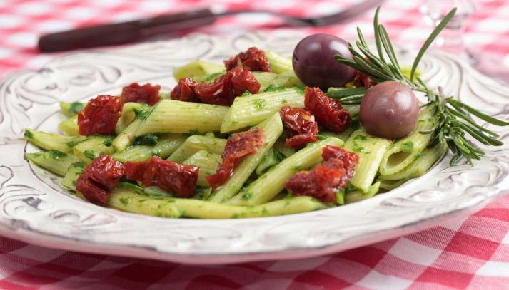 penne con pesto