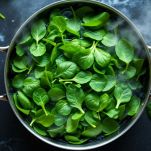 Preparazione degli spinaci