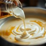 L'aggiunta del cognac e della panna