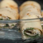 Cannelloni ripieni di involtini di zucchine ai formaggi