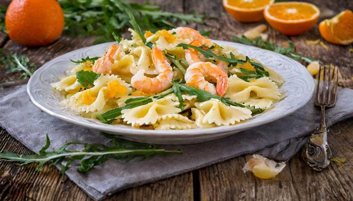 farfalle con gamberetti