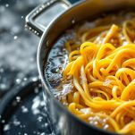 Tagliolini scolati al dente