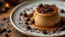 impiattamento panna cotta al caffè