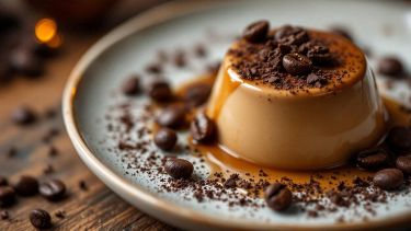 impiattamento panna cotta al caffè