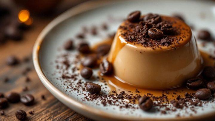 impiattamento panna cotta al caffè