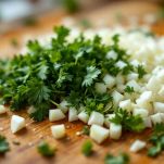 L'unione delle lenticchie con gli altri ingredienti