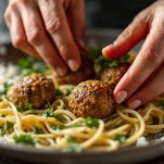 La preparazione delle polpette