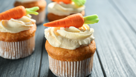 Cupcakes vegani con carote e nocciole