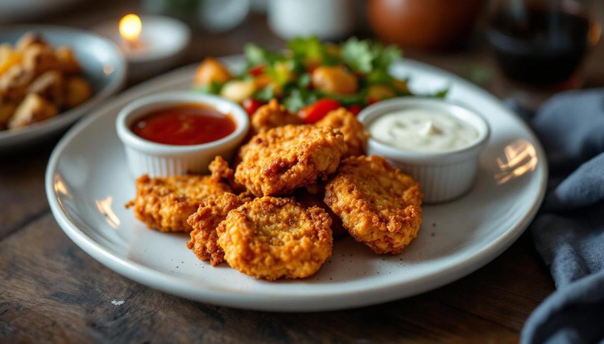 Bocconcini di pollo al forno