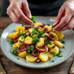 guarnitura polpo e patate