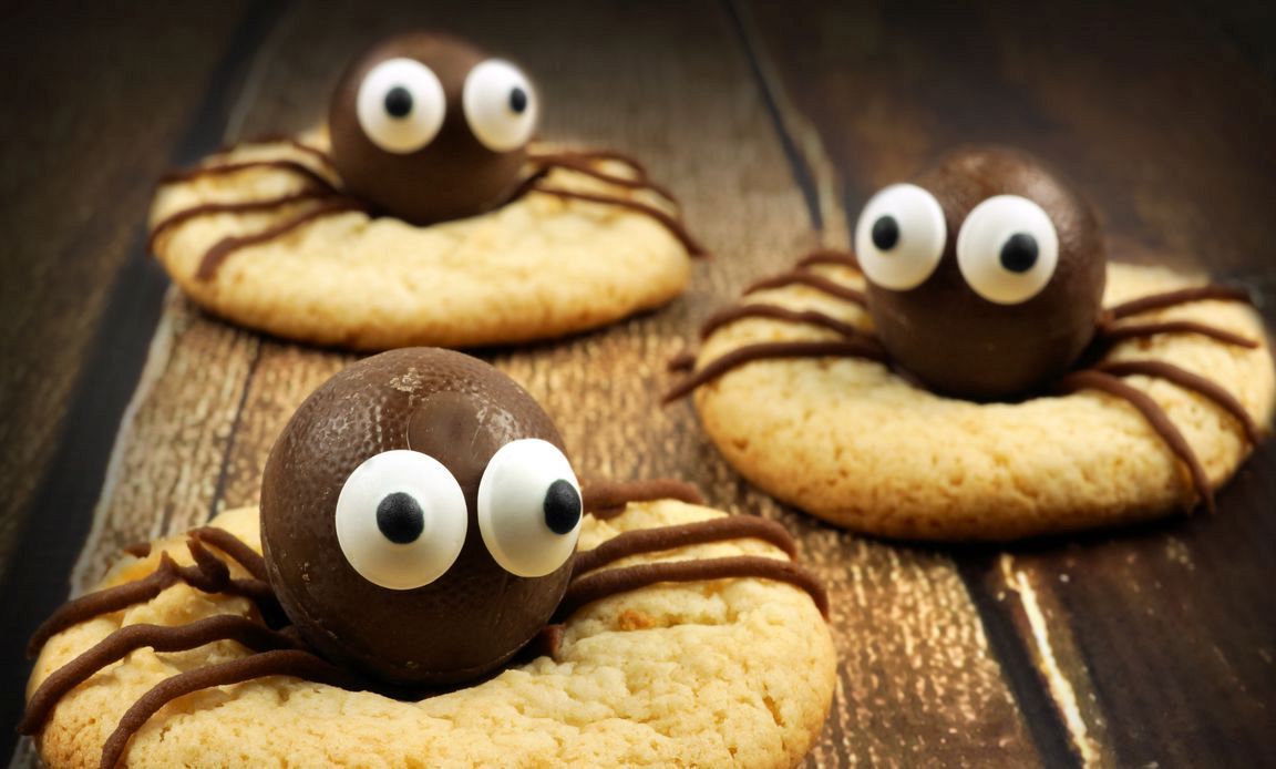 biscotti a forma di ragno