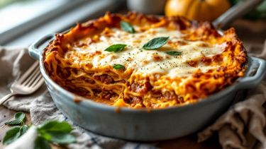 Lasagne zucca e salsiccia