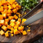 cubetti di zucca per le polpette