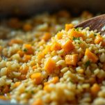 Risotto alla zucca e speck