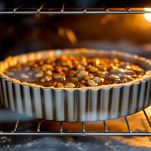 Torta di noci e frutta secca in forno