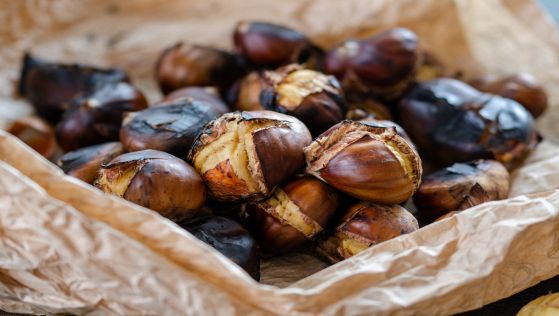 Castagne al microonde pronte