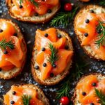 Crostini al salmone pronti