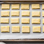 mostaccioli nella teglia