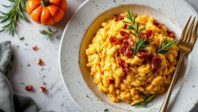 Risotto zucca e pancetta