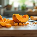 Risotto zucca e pancetta