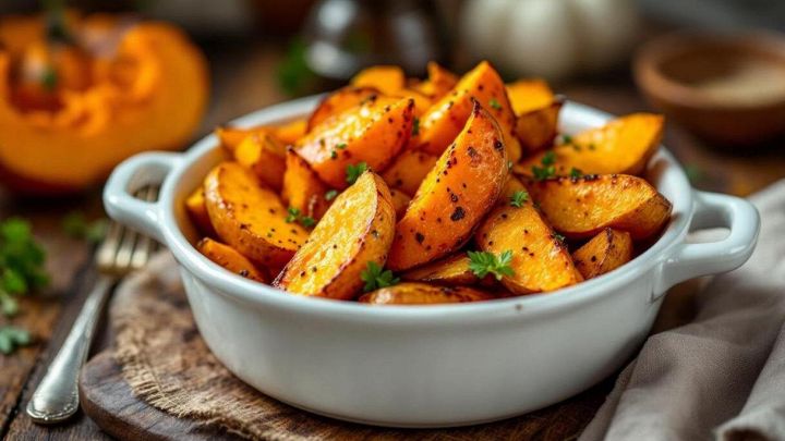 Zucca e patate al forno