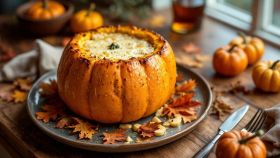 Zucca ripiena al forno