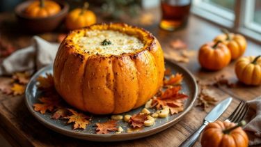 Zucca ripiena al forno
