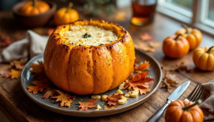 Zucca ripiena al forno