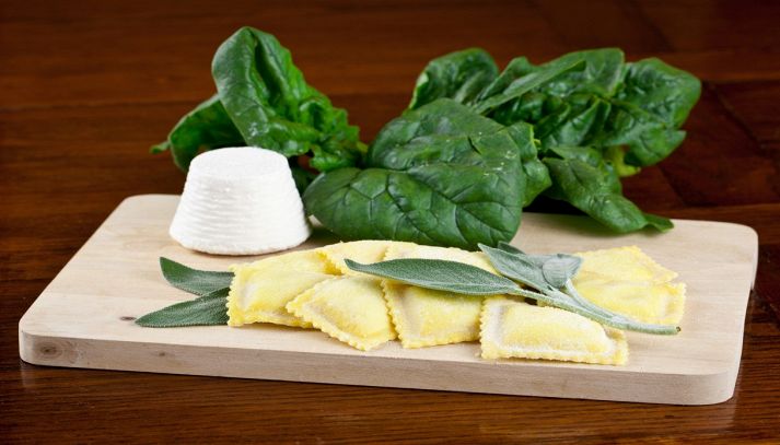 Ravioli ricotta e spinaci
