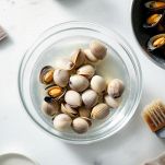 cozze e vongole per riso alla pescatora
