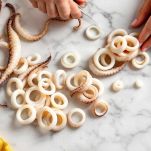 calamari per risotto alla pescatora