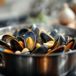 cozze e vongole per risotto alla pescatora
