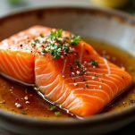 Salmone condito per tartare