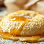 Rotolo di sfoglia spennellato con miele