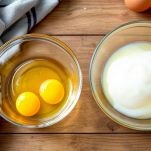 Uova per il tronchetto di Natale