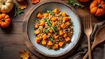 Farro con zucca a cubetti