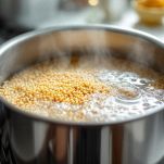 Farro cotto e scolato