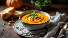 Zuppa di zucca e ceci
