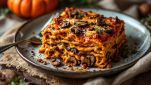 Lasagne con zucca e funghi