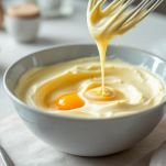 Composto liscio con burro, zucchero e uovo