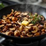 Funghi porcini in padella con aromi