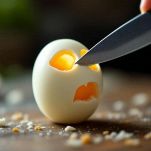 Occhi e bocca intagliati nelle uova per l’effetto fantasma Occhi e bocca intagliati nelle uova per l’effetto fantasma