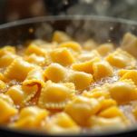 La cottura degli agnolotti